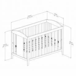 Reevo Pure White 3-in-1 Convertible Crib by South Shore -South Shore Shop pure white south shore cribs 12533 77 1000