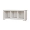 Vito Pure White Storage Bench by South Shore