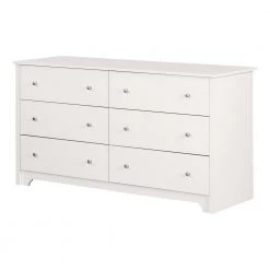 Vito 6-Drawer Pure White Dresser by South Shore