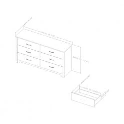 Fusion 6-Drawer Pure White Dresser by South Shore -South Shore Shop pure white south shore dressers 9007010 1f 1000