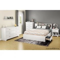 Fusion 6-Drawer Pure White Dresser by South Shore -South Shore Shop pure white south shore dressers 9007010 4f 1000