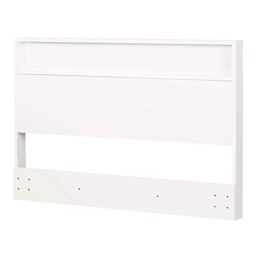 Kanagane Pure White Full/Queen Headboard by South Shore 1 Kanagane Pure White Full/Queen Headboard by South Shore