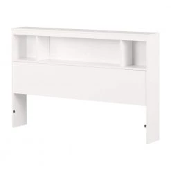 Fusion Pure White Full Size Headboard with Storage by South Shore