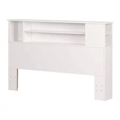 Vito Full/Queen-Size Bookcase Headboard in Pure White by South Shore