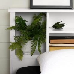 Vito Full/Queen-Size Bookcase Headboard in Pure White by South Shore -South Shore Shop pure white south shore headboards 3150092 fa 1000