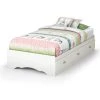 Tiara 3-Drawer Pure White Twin-Size Storage Bed by South Shore