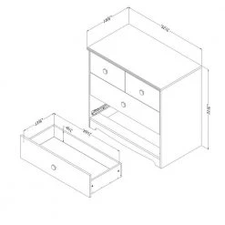 Little Jewel 3-Drawer Pure White Chest by South Shore -South Shore Shop pure white south shore kids dressers 3180033 77 1000
