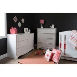 Savannah 3-Drawer Pure White Dresser by South Shore