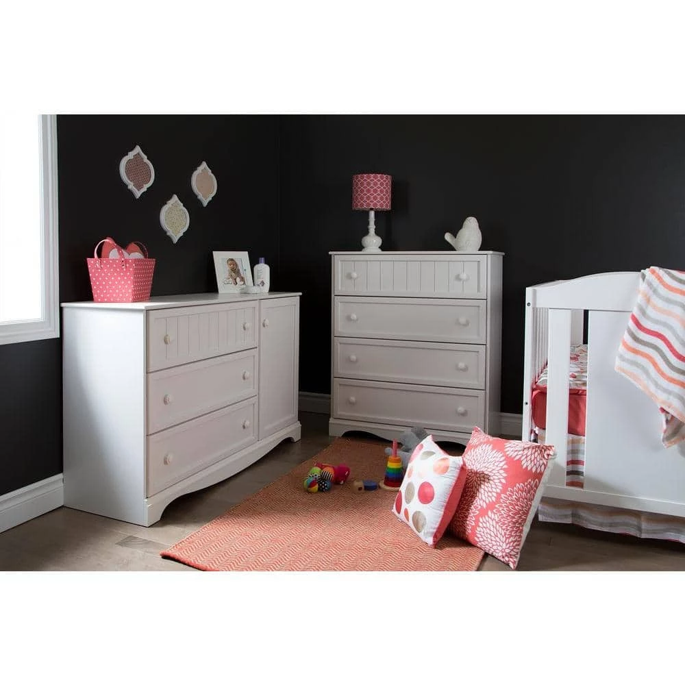 Savannah 3-Drawer Pure White Dresser by South Shore 1 Savannah 3-Drawer Pure White Dresser by South Shore