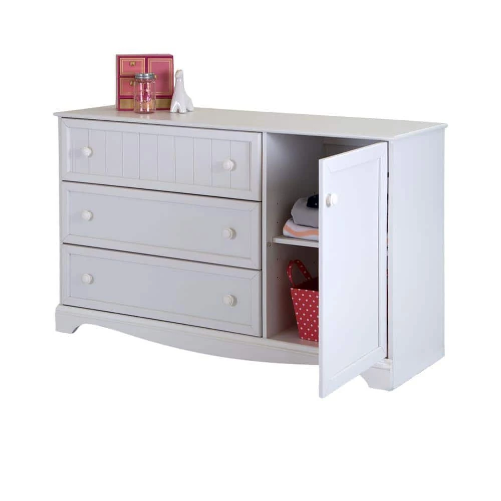 Savannah 3-Drawer Pure White Dresser by South Shore 2 Savannah 3-Drawer Pure White Dresser by South Shore - Image 2