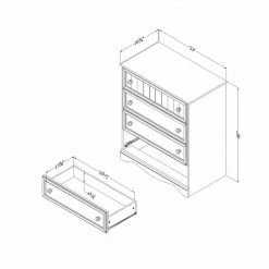 Savannah 4-Drawer Pure White Chest by South Shore 11 Savannah 4-Drawer Pure White Chest by South Shore -South Shore Shop pure white south shore kids dressers 3580034 77 1000