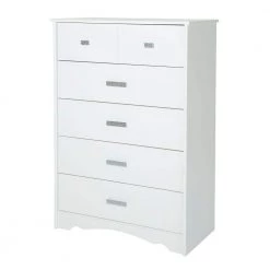 Tiara 5-Drawer Pure White Chest by South Shore