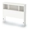 Spark Twin-Size Bookcase Headboard in Pure White by South Shore