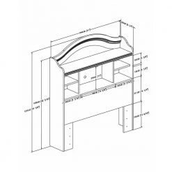 Savannah Pure White Twin Kids Headboard by South Shore -South Shore Shop pure white south shore kids headboards 3580098 40 1000