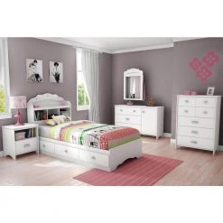 Tiara Pure White Twin Headboard by South Shore -South Shore Shop pure white south shore kids headboards 3650098 31 1000