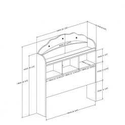 Tiara Pure White Twin Headboard by South Shore -South Shore Shop pure white south shore kids headboards 3650098 77 1000