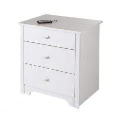 Vito Pure White Nightstand by South Shore -South Shore Shop pure white south shore nightstands 3150060 44 1000