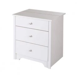 Vito Pure White Nightstand by South Shore