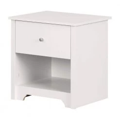 Vito 1-Drawer Nightstand in Pure White by South Shore