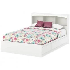 Step One 3-Drawer Pure White Full-Size Storage Bed by South Shore
