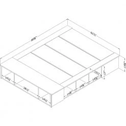 Flexible Pure White Queen Size Bed 61.75 in. W with Headboard by South Shore -South Shore Shop pure white south shore platform beds 13072 77 1000