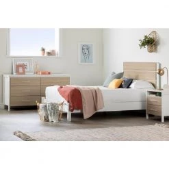 Munich Pure White Full Size Platform Bed 58.25 in. W by South Shore -South Shore Shop pure white south shore platform beds 13209 31 1000