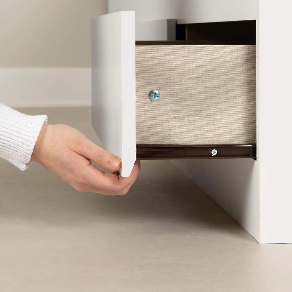 Fusion Pure White Full Size Bed 55.5 in. W with 3-Drawers by South Shore 2 Fusion Pure White Full Size Bed 55.5 in. W with 3-Drawers by South Shore - Image 2