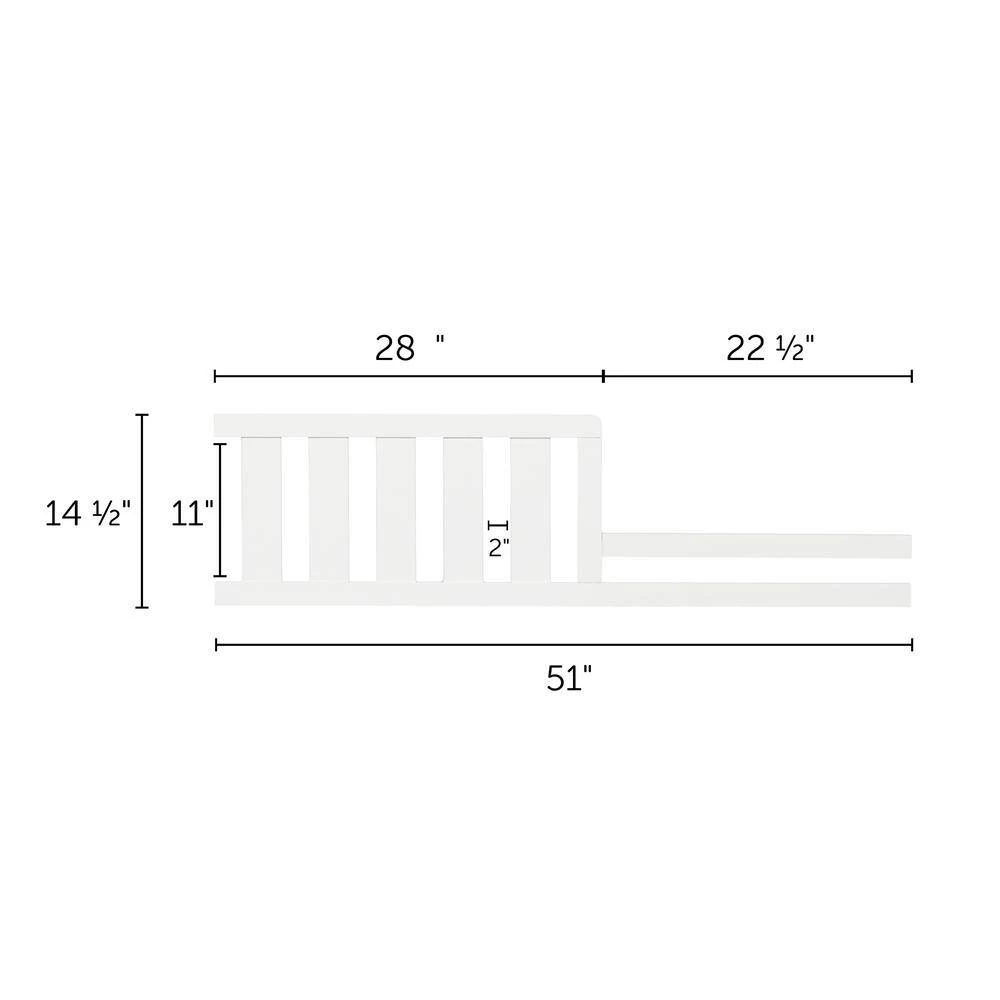 Angel Pure White Toddler Rail for Baby Crib by South Shore 3 Angel Pure White Toddler Rail for Baby Crib by South Shore - Image 3