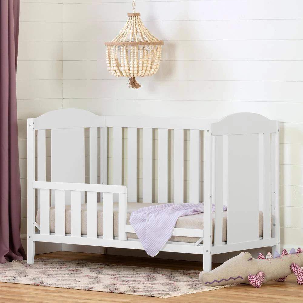 Angel Pure White Toddler Rail for Baby Crib by South Shore 2 Angel Pure White Toddler Rail for Baby Crib by South Shore - Image 2
