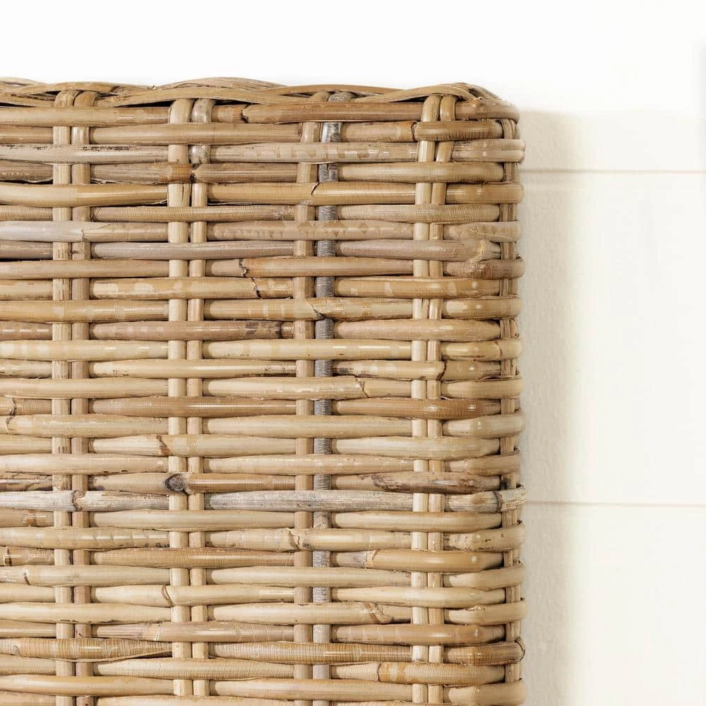 Lilak Beige Rattan Queen Headboard by South Shore 4 Lilak Beige Rattan Queen Headboard by South Shore - Image 4