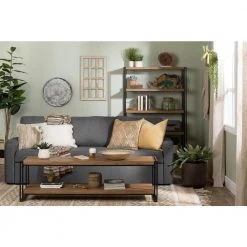 61.5 in. Rustic Bamboo Metal 5-shelf Accent Bookcase with Open Back by South Shore 12 61.5 in. Rustic Bamboo Metal 5-shelf Accent Bookcase with Open Back by South Shore -South Shore Shop rustic bamboo south shore bookcases bookshelves 11521 1d 1000