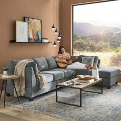 Gimetri 48 in. Rustic Bamboo Large Rectangle Wood Coffee Table by South Shore -South Shore Shop rustic bamboo south shore coffee tables 11520 a0 1000