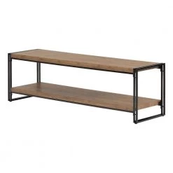 Gimetri 59 in. Rustic Bamboo Wood TV Stand 56 in. by South Shore