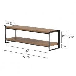 Gimetri 59 in. Rustic Bamboo Wood TV Stand 56 in. by South Shore -South Shore Shop rustic bamboo south shore tv stands 11522 c3 1000