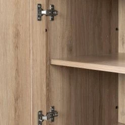 Balka 1-Door Rustic Oak and Faux Printed Rattan Nightstand 27.75 in X 17 in X 17.75 in by South Shore -South Shore Shop rustic oak and faux printed rattan south shore nightstands 12922 4f 1000