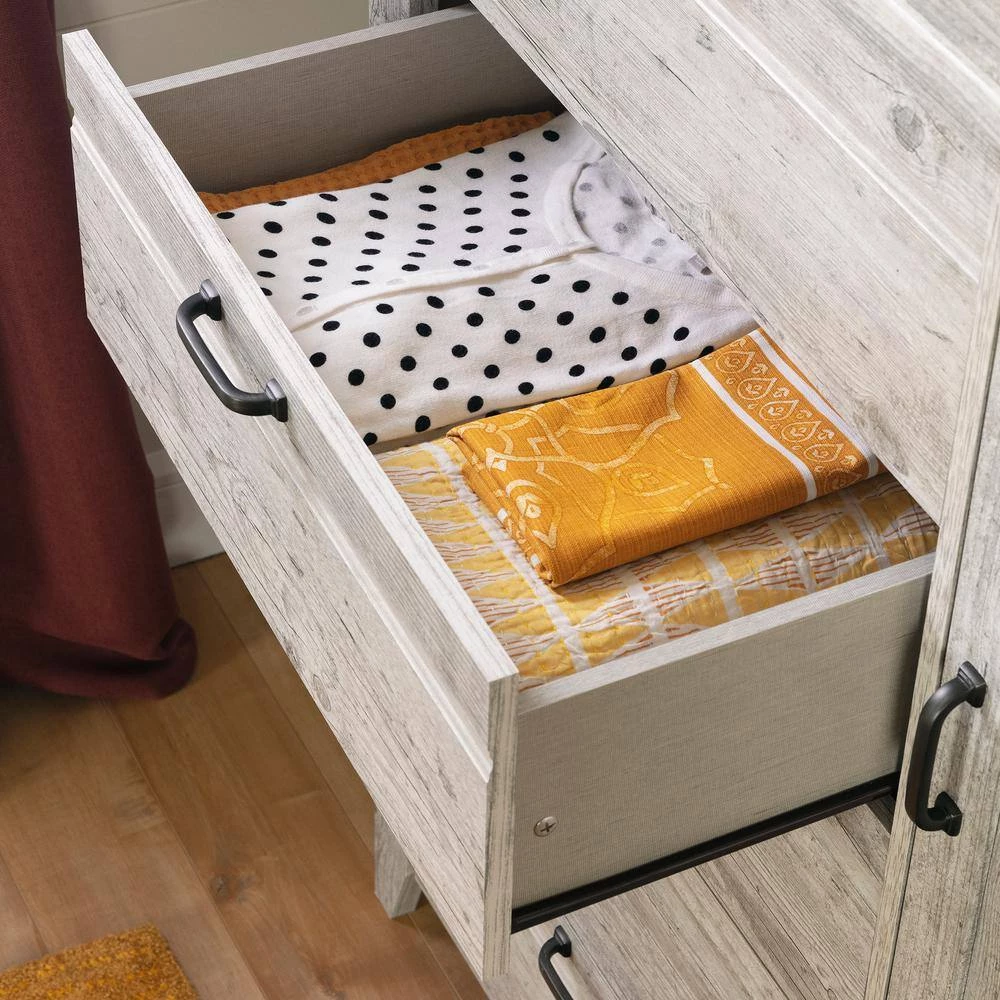 Lionel 5-Drawer Seaside Pine Chest 49.75 in. x 48.25 in. x 18.25 in. by South Shore 9 Lionel 5-Drawer Seaside Pine Chest 49.75 in. x 48.25 in. x 18.25 in. by South Shore - Image 9