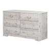 Aviron 6-Drawer Seaside Pine Dresser by South Shore