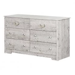 Aviron 6-Drawer Seaside Pine Dresser by South Shore