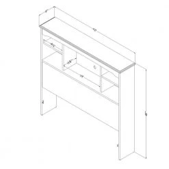Aviron Seaside Pine Twin Headboard by South Shore -South Shore Shop seaside pine south shore kids headboards 11892 40 1000