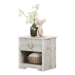 Aviron 1-Drawer Seaside Pine Nightstand by South Shore -South Shore Shop seaside pine south shore kids nightstands 11891 fa 1000