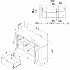 Lionel 48 in. Seaside Pine Particle Board Corner TV Stand Fits TVs Up to 48 in. with Storage Doors by South Shore 14 Lionel 48 in. Seaside Pine Particle Board Corner TV Stand Fits TVs Up to 48 in. with Storage Doors by South Shore -South Shore Shop seaside pine south shore tv stands 12554 fa 1000