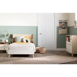 Yodi Soft Elm and Pure White Changing Table by South Shore -South Shore Shop soft elm and pure white south shore changing tables 12172 1f 1000