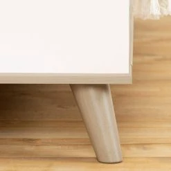 Yodi Soft Elm and Pure White Twin Bed by South Shore -South Shore Shop soft elm and pure white south shore kids beds 12174 44 1000