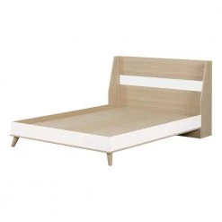 Yodi Soft Elm and Pure White Full Bed by South Shore