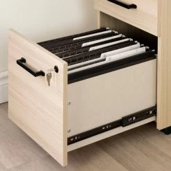 Zelia Soft Elm Decorative Vertical File Cabinet with 2-Drawers by South Shore -South Shore Shop soft elm south shore file cabinets 13356 44 1000