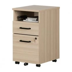 Zelia Soft Elm Decorative Vertical File Cabinet with 2-Drawers by South Shore -South Shore Shop soft elm south shore file cabinets 13356 66 1000