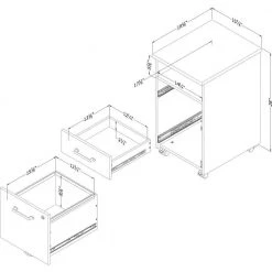 Zelia Soft Elm Decorative Vertical File Cabinet with 2-Drawers by South Shore -South Shore Shop soft elm south shore file cabinets 13356 77 1000