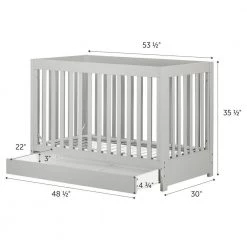 Cookie Soft Gray Crib by South Shore 9 Cookie Soft Gray Crib by South Shore -South Shore Shop soft gray south shore cribs 12310 1f 1000