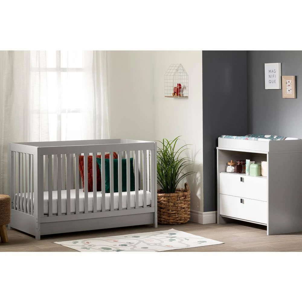 Cookie Soft Gray Crib by South Shore 6 Cookie Soft Gray Crib by South Shore - Image 6