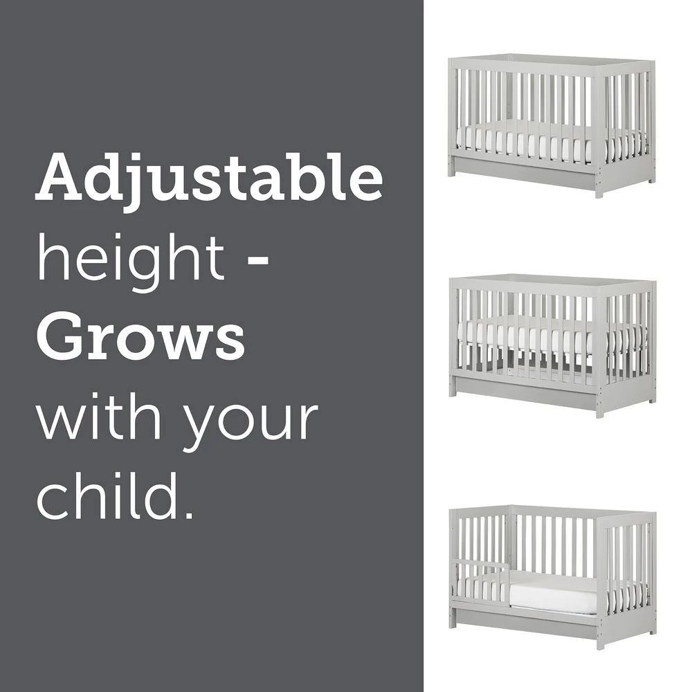 Cookie Soft Gray Crib by South Shore 5 Cookie Soft Gray Crib by South Shore - Image 5